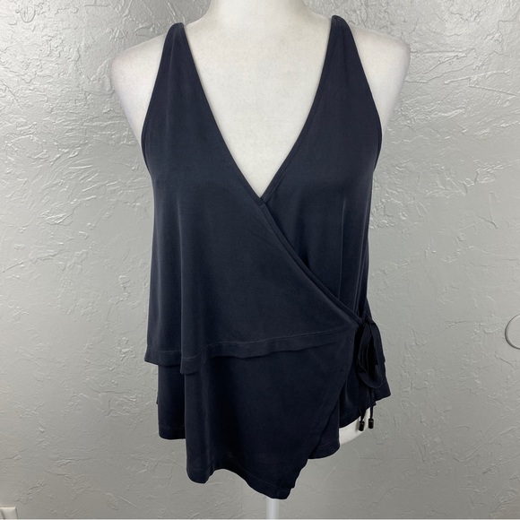 Free People Tops - Free People slate gray Babetown Wrap tank XS